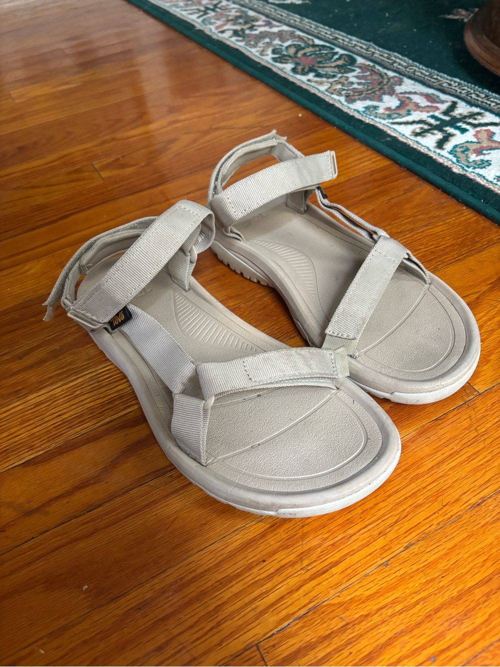 Beige Teva Classic Walking Sandals
